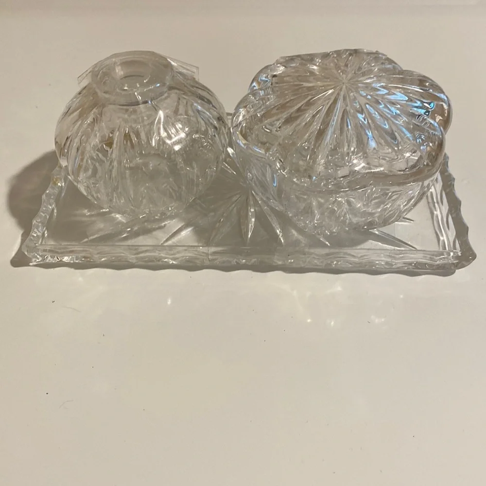 Princess House Vanity Set. West Germany 24% lead Crystal